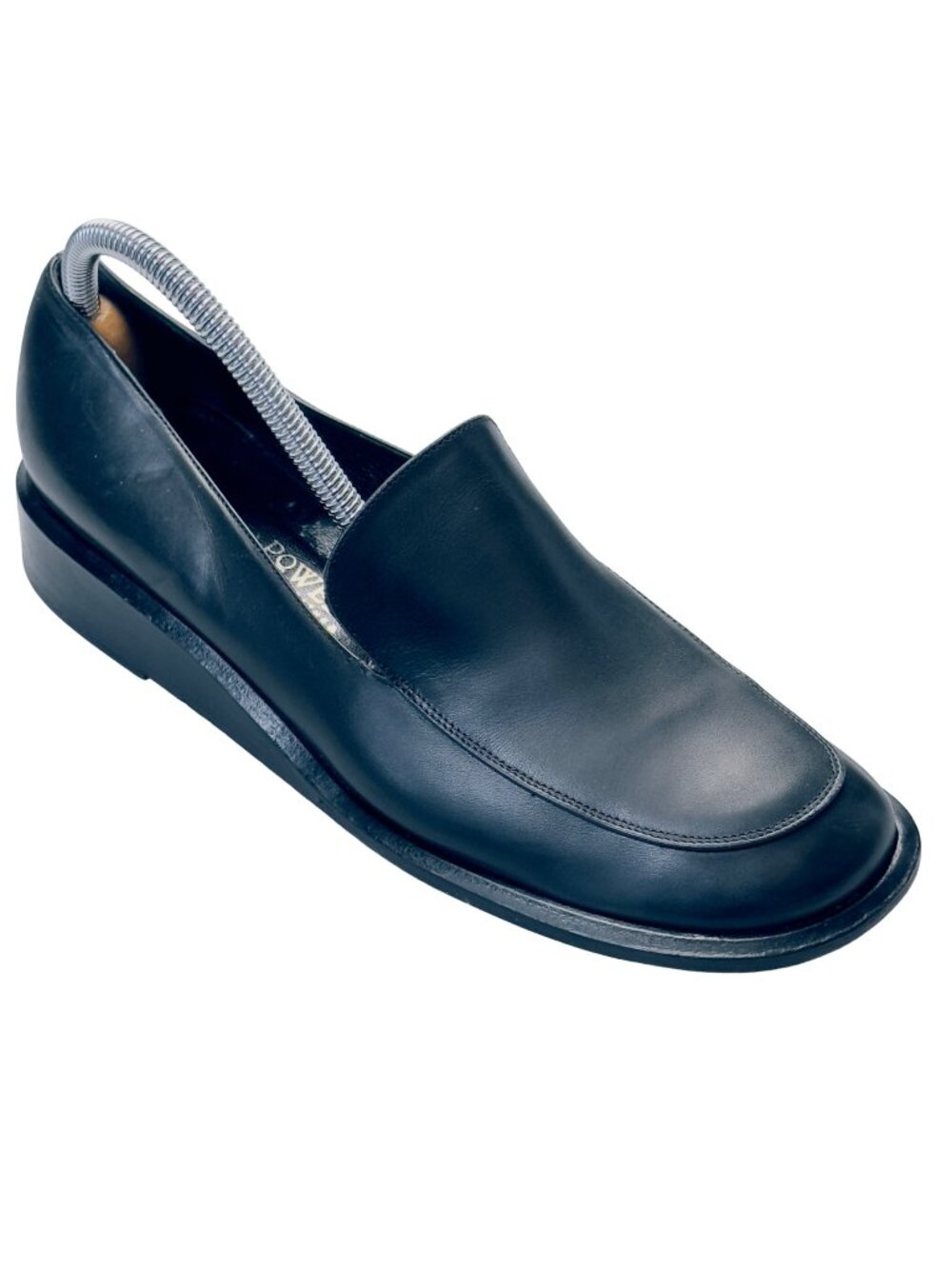 HAROLD POWELL Women’s Shoes Black Leather Loafer Size 8.5B left foot 9B Right